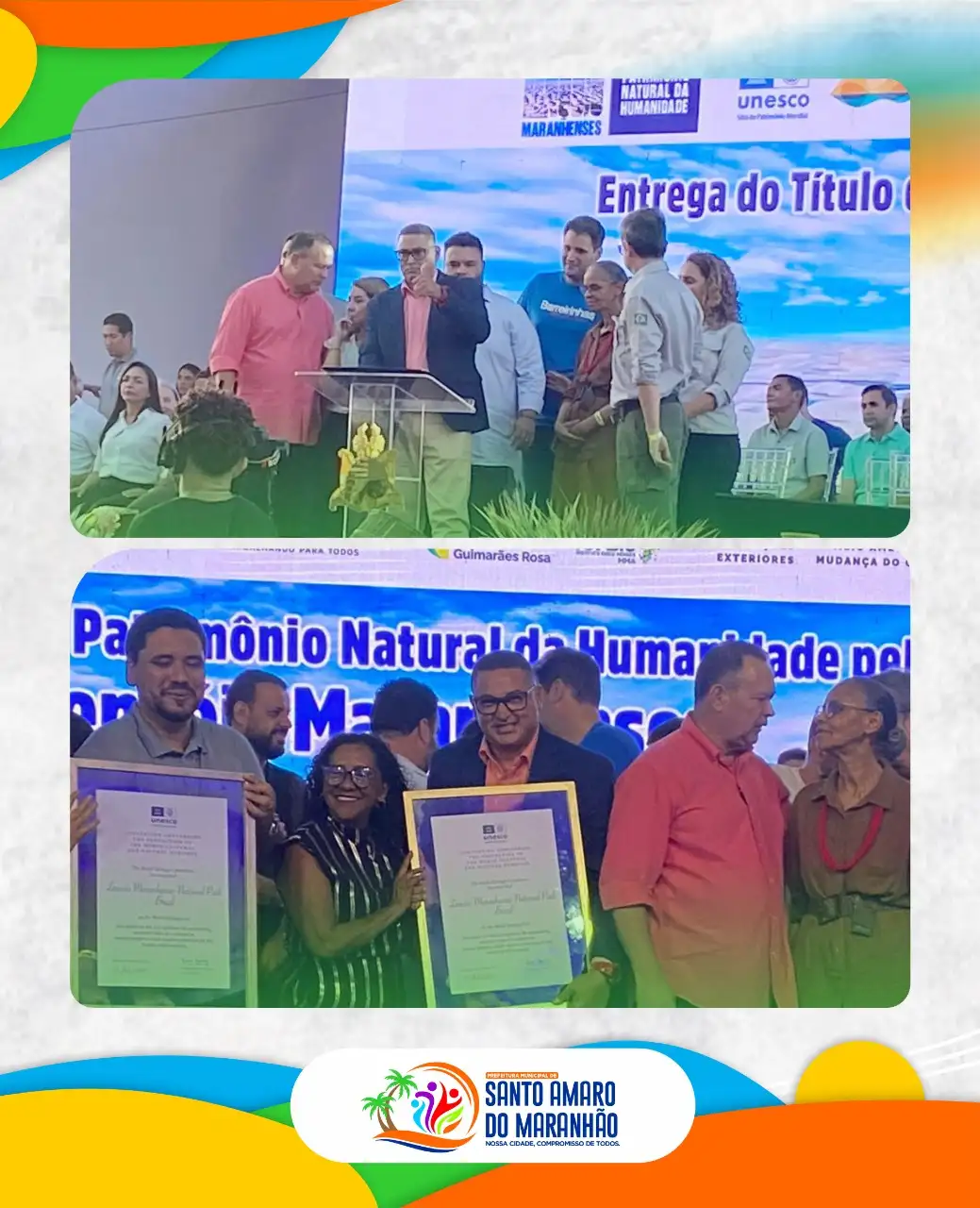 Foto 2 – ENTREGA DE TÍTULO DE PÁTRIMÔNIO NATURAL DA HUMANIDADE!